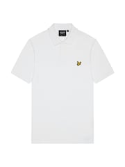 Lyle & Scott White Micro Argyle Polo Shirt - Image 5 of 5