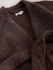 Chocoladebruin - Studio Wrap geborsteld loungevest - Afbeelding 9 van 9