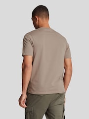 Lyle & Scott Natural Crew Neck Cotton T-Shirt - Image 4 of 5