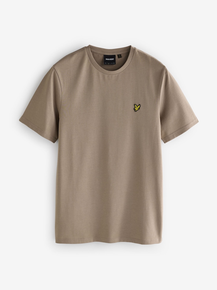 Lyle & Scott Natural Crew Neck Cotton T-Shirt - Image 5 of 5