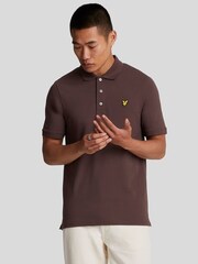 Lyle & Scott Brown Classic Polo Shirt - Image 1 of 5
