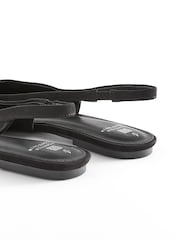 Black Forever Comfort® Metallic Toe Slingback Shoes - Image 7 of 8