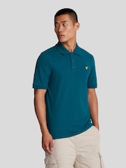 Lyle & Scott Teal Blue Classic Polo Shirt - Image 1 of 4