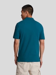 Lyle & Scott Teal Blue Classic Polo Shirt - Image 2 of 4