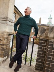 Green Regular Tulip Neck Chunky Knitted Jumper - Image 5 of 10
