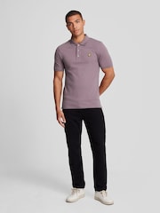Lyle & Scott Mauve Purple Classic Polo Shirt - Image 2 of 5