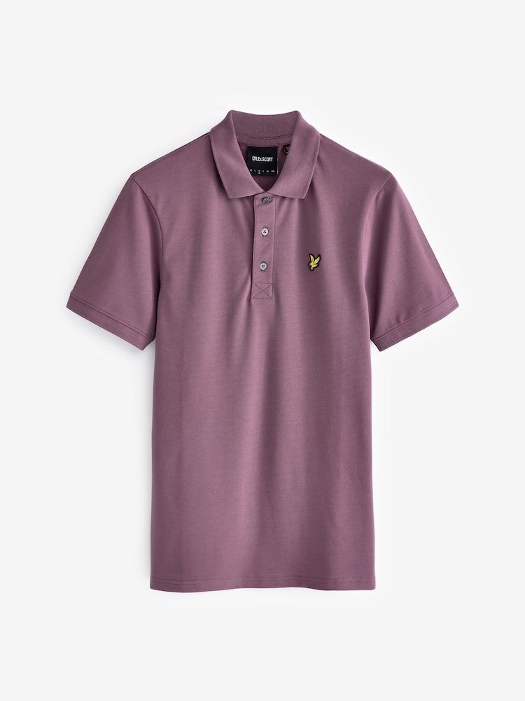 Lyle & Scott Mauve Purple Classic Polo Shirt - Image 5 of 5
