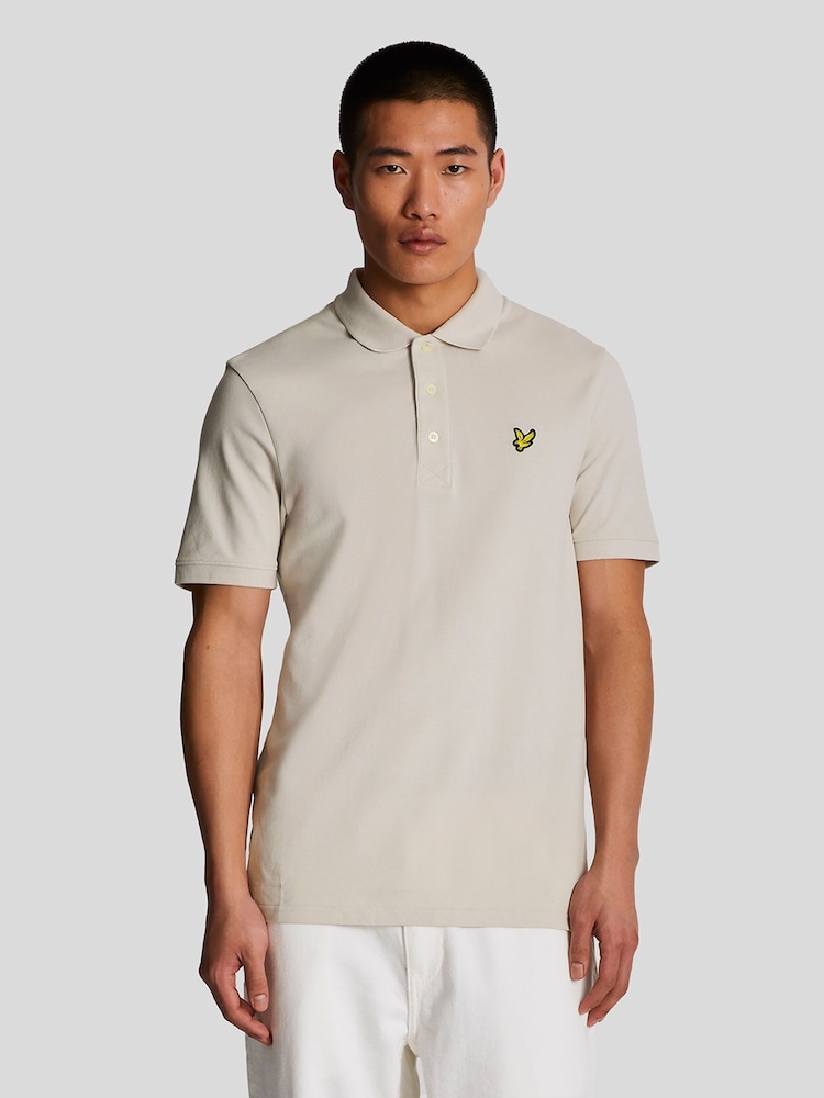 Lyle & Scott Ecru White Classic Polo Shirt - Image 1 of 5