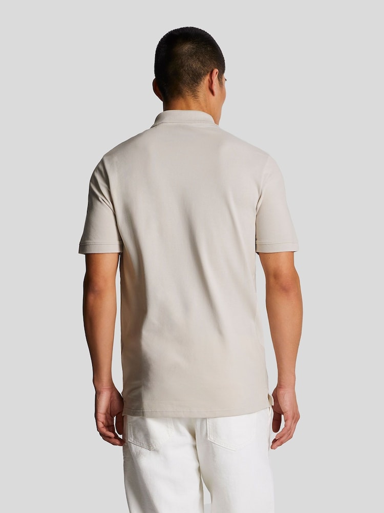 Lyle & Scott Ecru White Classic Polo Shirt - Image 2 of 5