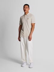 Lyle & Scott Ecru White Classic Polo Shirt - Image 3 of 5