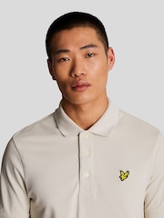 Lyle & Scott Ecru White Classic Polo Shirt - Image 4 of 5