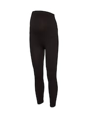VERO MODA Black Maternity Ribbed Over The Bump Comfort Leggings - Image 5 of 5