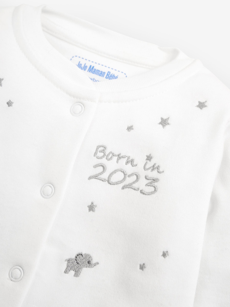 Pijama bordado Born in 2023 de JoJo Maman Bébé - Imagen 4 de 4
