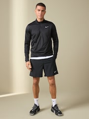 Черный - Топ для бега с короткой молнией Nike Dri-FIT Pacer - Изображение 4 из 7