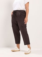Maro - Yours Curve Twill Tapered Trousers - Imaginea 1 din 6