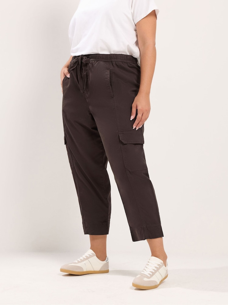 Maro - Yours Curve Twill Tapered Trousers - Imaginea 1 din 6