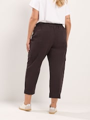 Maro - Yours Curve Twill Tapered Trousers - Imaginea 3 din 6