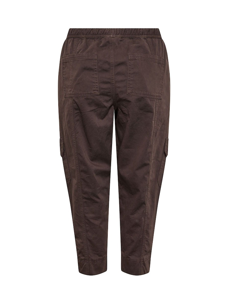 Maro - Yours Curve Twill Tapered Trousers - Imaginea 6 din 6
