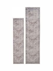kukoon Beige Washable Elsie Soft Vintage Traditional Area Runner - Image 6 of 6