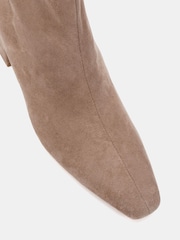 Smėlio spalvos - Novo Wide Fit Kat Mid Block Chisel Toe Ankle Boots - 6 paveikslėlis iš 6