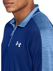 Under Armour Blue Core+ Tech Quarter Zip Sweat Top - Image 3 of 5