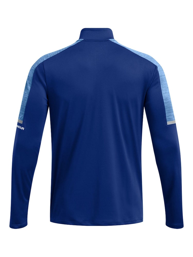 Under Armour Blue Core+ Tech Quarter Zip Sweat Top - Image 5 of 5