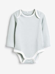 MORI Organic Cotton & Bamboo Long Sleeve Envelope Neckline Bodysuit - Image 1 of 2