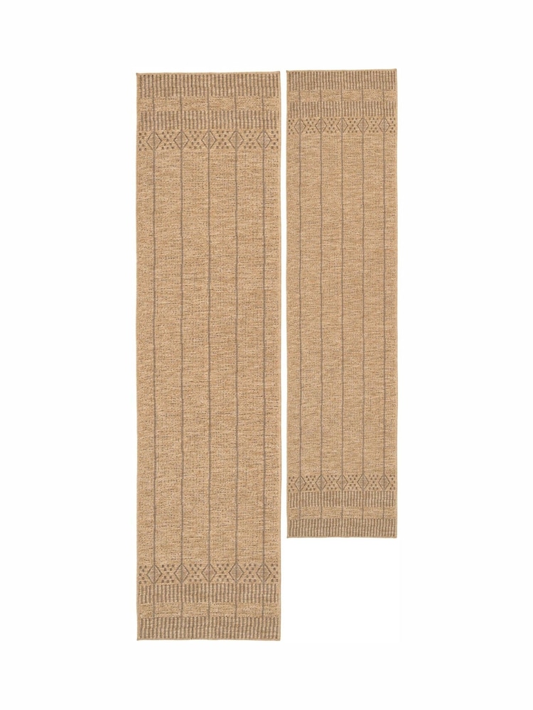 kukoon Beige Washable Rayna Jute Border Style Runner - Image 2 of 6 kukoon Beige Washable Rayna Jute Border Style Runner - Image 2 of 6