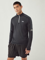 Under Armour Black Black Core+ Tech Quarter Zip Sweatshirt - Image 1 of 4