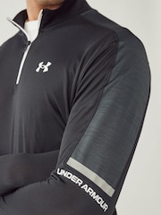 Under Armour Black Black Core+ Tech Quarter Zip Sweatshirt - Image 4 of 4