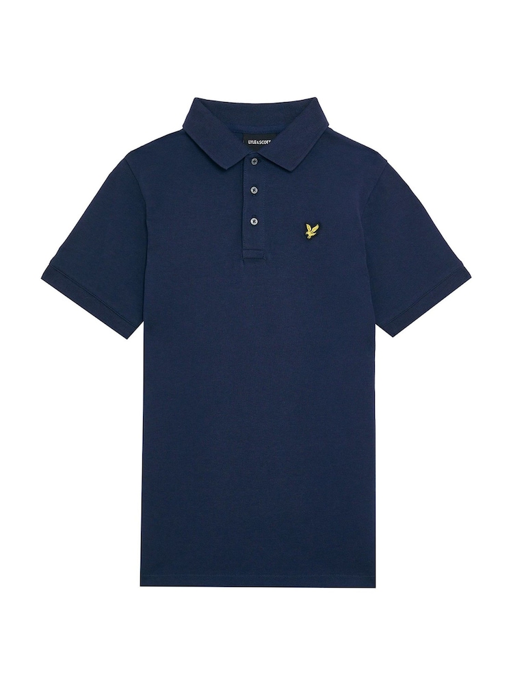 Lyle & Scott Navy Blue Boys Classic Polo Shirt - Image 3 of 4