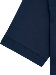 Lyle & Scott Navy Blue Plain Polo Shirt - Image 7 of 7