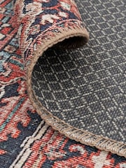 kukoon Red Washable Savanna Flatwoven Vintage Style Traditional Runner - Image 3 of 6