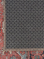 kukoon Red Washable Savanna Flatwoven Vintage Style Traditional Runner - Image 4 of 6