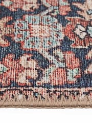 kukoon Red Washable Savanna Flatwoven Vintage Style Traditional Runner - Image 5 of 6