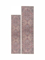 kukoon Red Washable Savanna Flatwoven Vintage Style Traditional Runner - Image 6 of 6
