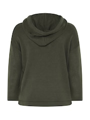 Yours Curve Green Knitted Hoodie - Image 6 of 6