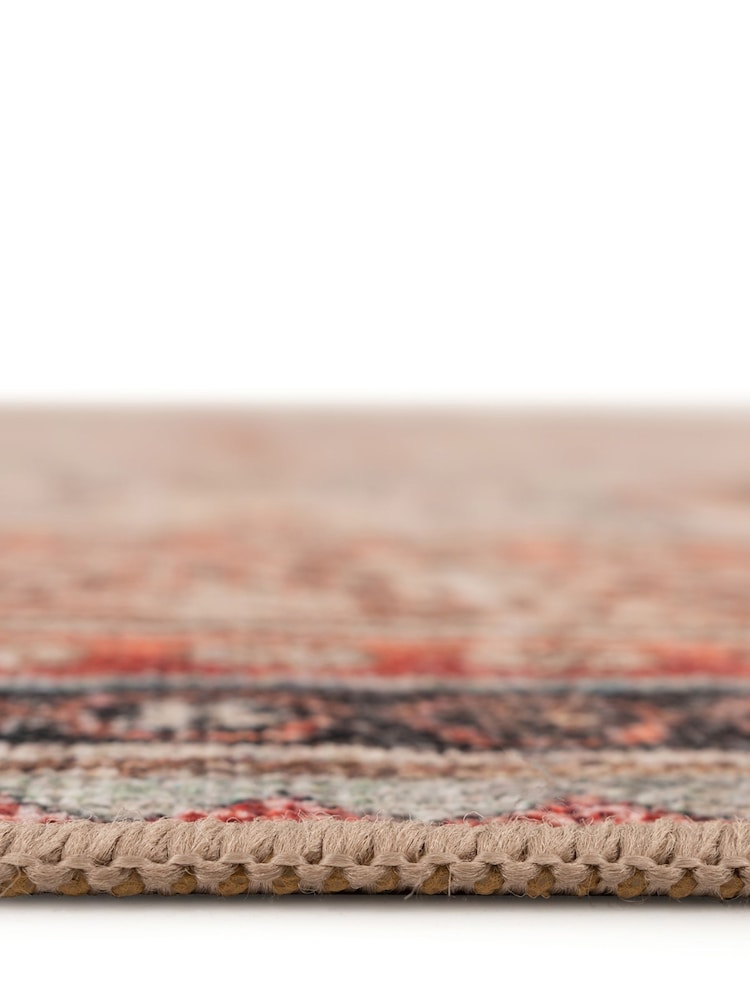 kukoon Orange Washable Rowe Traditional Runner - Image 2 of 6 kukoon Orange Washable Rowe Traditional Runner - Image 2 of 6