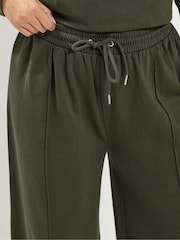 Yours Curve Green Wide Leg Joggers - Image 4 of 4
