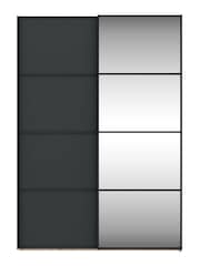 Wiemann Oak Jenson Matt and Mirror Sliding Semi Fitted 1.5m Sliding Wardrobe - Image 2 of 2