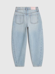 River Island Blue Barrel Fit Jeans - Image 4 of 6