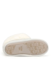 Pantuflas tipo bota de punto estampadas de Totes con puño de piel sintética - Imagen 4 de 5