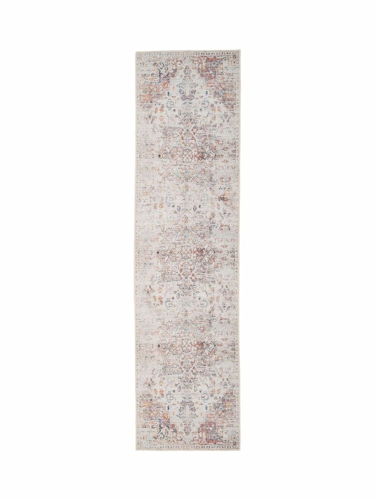 kukoon Beige Washable Cecilia Flatwoven Distressed Area Runner - Image 6 of 6 kukoon Beige Washable Cecilia Flatwoven Distressed Area Runner - Image 6 of 6