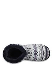 Pantuflas tipo bota Fair Isle de Totes - Imagen 4 de 5