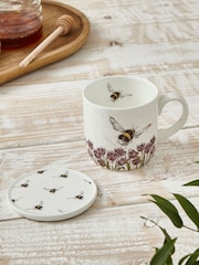 Royal Worcester Wrendale Bumblebee Mug & Coaster Set - Image 2 of 6