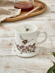 Royal Worcester Wrendale Bumblebee Mug & Coaster Set - Image 3 of 6