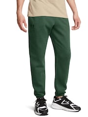 Under Armour Green Essential Fleece Joggers - Image 3 of 7