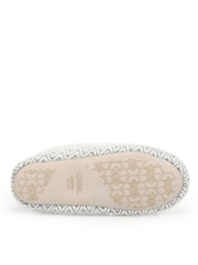 Totes Natural Patterned Knit Moccasin Slippers - Image 4 of 5