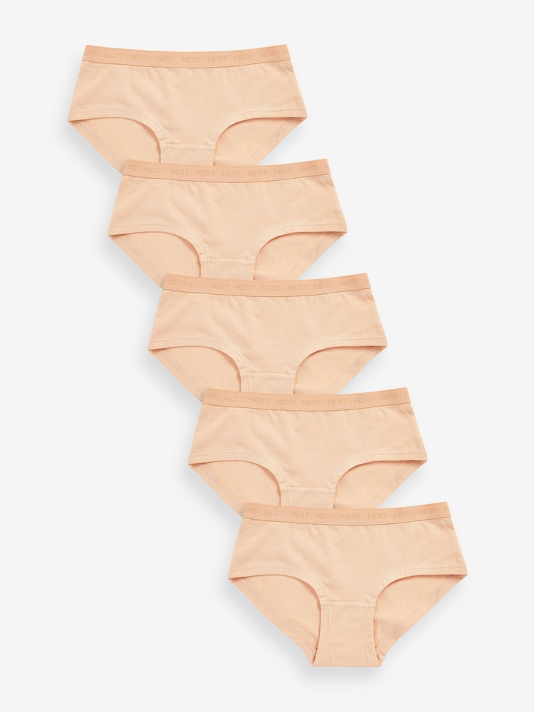 Vanilla Cream 5 Pack Hipster Briefs (2-16yrs) - Image 1 of 3