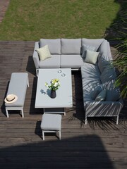 Maze Grey Garden Pulse Corner Dining Set - Image 3 of 4
